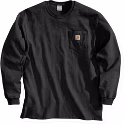Carhartt Workwear Pocket Chemise Longsleeve, noir, taille XL pour Hommes