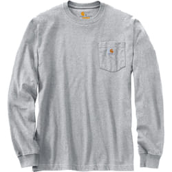 Carhartt Workwear Pocket Chemise Longsleeve, gris, taille L pour Hommes