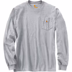 Carhartt Workwear Pocket Chemise Longsleeve, gris, taille 2XL pour Hommes