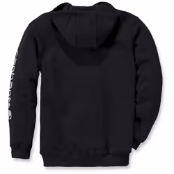 Carhartt Midweight Sleeve Logo Capuche, noir, taille XL pour Hommes