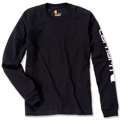 Carhartt Logo Longsleeve ( Longsleeve ), noir, taille L pour Hommes
