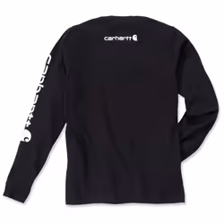 Carhartt Logo Longsleeve ( Longsleeve ), noir, taille L pour Hommes
