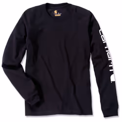 Carhartt Logo Longsleeve ( Longsleeve ), noir, taille XL pour Hommes
