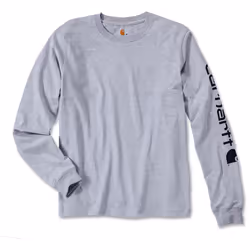 Carhartt Logo Longsleeve ( Longsleeve ), gris, taille 2XL pour Hommes