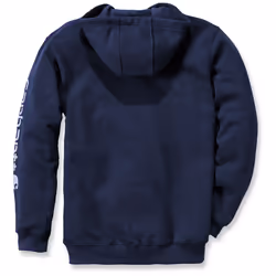 Carhartt Midweight Sleeve Logo Capuche, bleu, taille M pour Hommes
