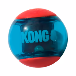 KONG Squeezz Action Ball, Chien, Balle, Rouge