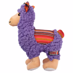 KONG Sherps Lama, Chien, Jouet en peluche, Beige, Noir, Rouge, Violet, Jaune, Peluche, Mastication