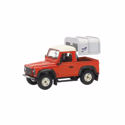 Tomy Land Rover Defender 90 + Canopy, Voiture, 3 an(s), Métal, Plastique, Noir, Métallique, Rouge