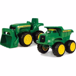 Tomy John Deere Truck and Tractor, Ensemble de véhicules, 1,5 an(s), Plastique, Noir, Vert, Jaune