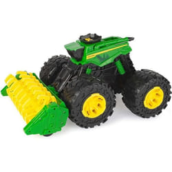 Jouet - TOMY - John Deere Monster Treads - Moissonneuse-batteuse avec effets sonores et lumineux - Vert et Jaune