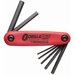 Couteau GorillaGrip® avec 7 clés Allen Metric 7 2-8mm Bondhus 12587