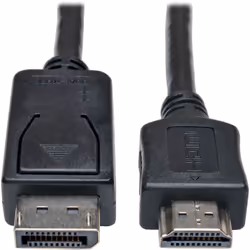 Tripp Lite P582-006, 1,83 m, HDMI Type A (Standard), DisplayPort, Mâle, Mâle, 1920 x 1080 pixels