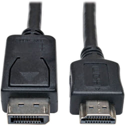 Tripp Lite P582-006 câble vidéo et adaptateur 1,83 m HDMI Type A (Standard) DisplayPort Noir
