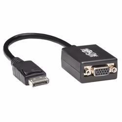 Tripp Lite P134-06N-VGA, 0,15 m, DisplayPort, VGA (D-Sub), Mâle, Femelle, Droit