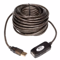 Tripp Lite U026-10M, 10 m, USB A, USB A, USB 2.0, Mâle/Femelle, Gris