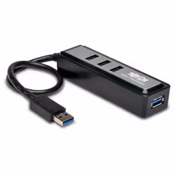 Tripp Lite U360-004-MINI, USB 3.2 Gen 1 (3.1 Gen 1) Type-A, 5000 Mbit/s, Noir, Chine, USB, 88,9 mm