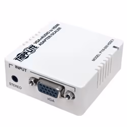 Tripp Lite P116-000-HDSC1, Blanc, 1920 x 1440 pixels, 720p, 1080p, 24 bit, 165 MHz, VGA (D-Sub) + 3,5 mm (1/8")