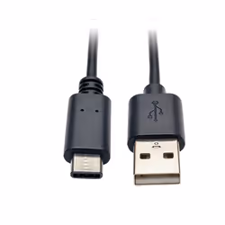 Tripp Lite U038-003, 0,91 m, USB A, USB C, USB 2.0, Mâle/Mâle, Noir