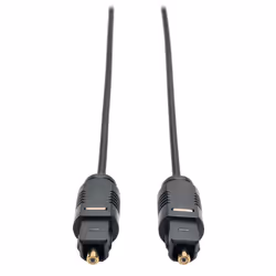 Tripp Lite A102-02M-THIN, TOSLINK, Mâle, TOSLINK, Mâle, 2 m, Noir