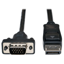 Tripp Lite P581-003-VGA-V2 câble vidéo et adaptateur 0,91 m DisplayPort Noir