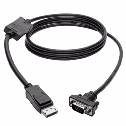 Tripp Lite P581-003-VGA-V2 câble vidéo et adaptateur 0,91 m DisplayPort Noir