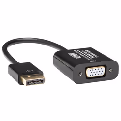 Tripp Lite P134-06N-VGA-V2, 0,15 m, DisplayPort, VGA (HD15), Mâle, Femelle, Or