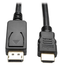 Tripp Lite P582-006-V2-ACT câble vidéo et adaptateur 1,8 m DisplayPort HDMI Noir