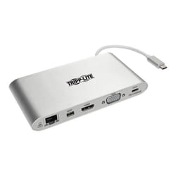 Tripp Lite U442-DOCK1 station d'accueil Avec fil USB 3.2 Gen 1 (3.1 Gen 1) Type-C Argent