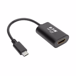 Tripp Lite U444-06N-HD4K6B, 0,1524 m, USB Type-C, HDMI, Mâle, Femelle, Nickel/Or