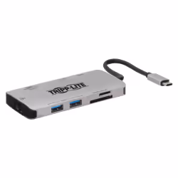 Tripp Lite U442-DOCK5-GY, Avec fil, USB 3.2 Gen 1 (3.1 Gen 1) Type-C, 100 W, 10,100,1000 Mbit/s, IEEE 802.3, IEEE 802.3az, IE ...