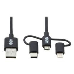 Tripp Lite M101-006-LMC-BK câble USB 1,83 m USB 2.0 USB A Micro-USB B Noir