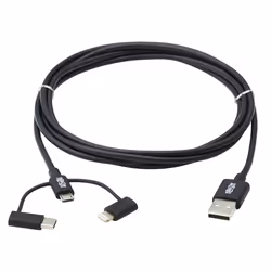 Tripp Lite M101-006-LMC-BK câble USB 1,83 m USB 2.0 USB A Micro-USB B Noir