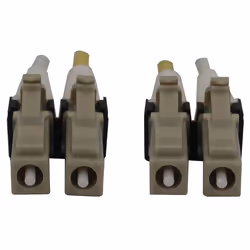 Tripp Lite N820X-10M câble de fibre optique LC OFNR OM3 Couleur aqua, Beige