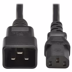 Eaton P032-02M-EU, 2 m, IEC C20, IEC C13, H05VV-F, 250 V, 10 A