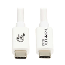 Tripp Lite U521-1P0M-WH câble USB USB4 Gen 2x2 1 m USB C Blanc
