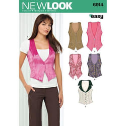 New Look NL6914 Patron de Couture Gilet Barman 22 x 15 cm - U06914A