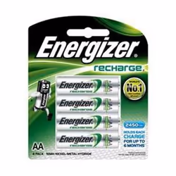 Energizer NH15BP-4, 2450 mAh, 9 V, Hybrides nickel-métal (NiMH)