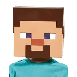 Masque Steve Minecraft enfants - Bleu