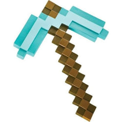 Cosplay - MINECRAFT PIOCHE - Marque Half Moon Bay Bbq - Couleur(s) Marron et bleu - Couleur principale Blanc