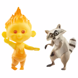 JAKKS Pacific Indestructibles 2 - Figurines Value Jack Jack & Raton Laveur, 3 an(s), Les Incroyables, Multicolore