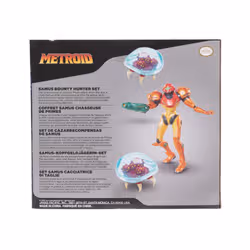 Nintendo Metroid Prime – Coffret figurines d’action Samus Chasseuse de primes 6,3 cm, produit officiel par , inclut la figurine de Samus et deux figurines d’aliens, emballage collector - Vue supplémentaire 5