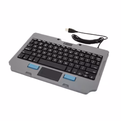 Gamber-Johnson 7160-1449-04, QWERTY, Espagnole, Pavé tactile, Toutes marques, Noir, Gris, Acrylonitrile-Butadiène-Styrène (AB ...