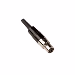 Shure WA330, 4-Pin Mini Connector, Noir, Mâle, Droit, Acier, Alliage de cuivre
