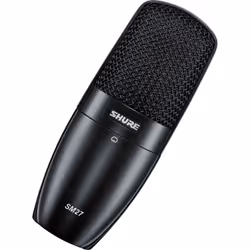Shure SM27, Microphone de studio, 37 dB, 20 - 20000 Hz, 150 Ohm, Cardioïde, Avec fil