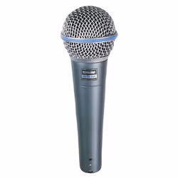Shure Beta 58A, Microphone de scène/direct, -51 dB, 50 - 16000 Hz, 150 Ohm, Avec fil, Gris