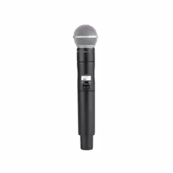 Shure ULXD2/SM58, Microphone portatif, 100 m, 20 - 20000 Hz, Émetteur à main, Aluminium, 470 - 534 MHz