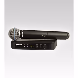 Shure BLX24/B58, Microphone de scène/direct, Sans fil, 100 m, 662 - 686 MHz, Noir, Batterie
