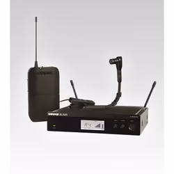 Shure BLX14R/B98, Microphone de scène/direct, 20 - 20000 Hz, Cardioïde, Sans fil, 100 m, Noir