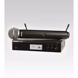 Shure BLX24R/SM58 Noir Microphone de scène/direct