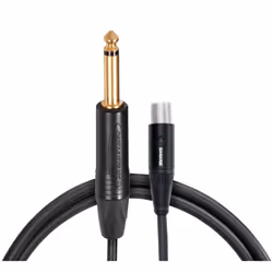 Shure WA306 câble audio 6,35 mm XLR (4-pin) Noir